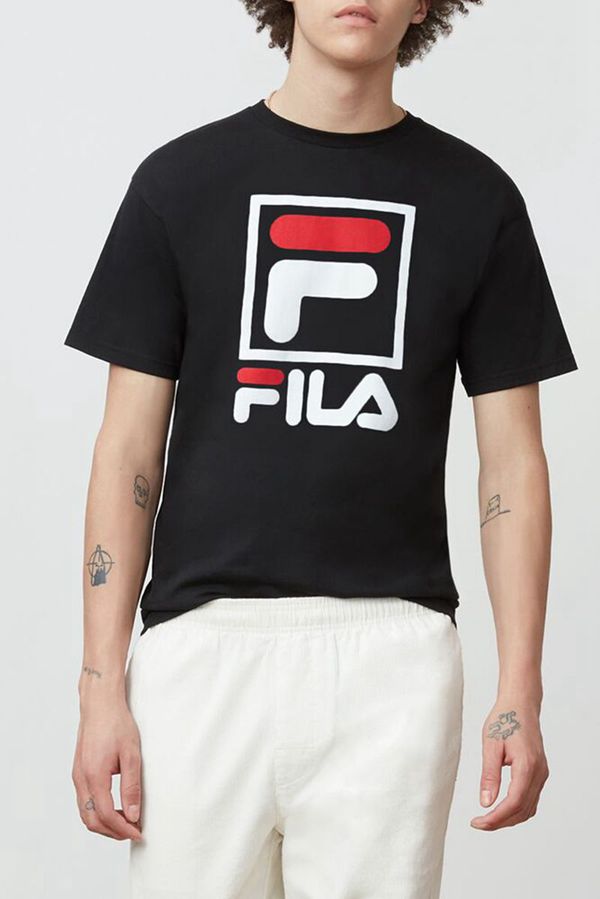 Camisetas Fila Hombre Rojas - Stacked - España 573409MBL